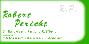 robert pericht business card